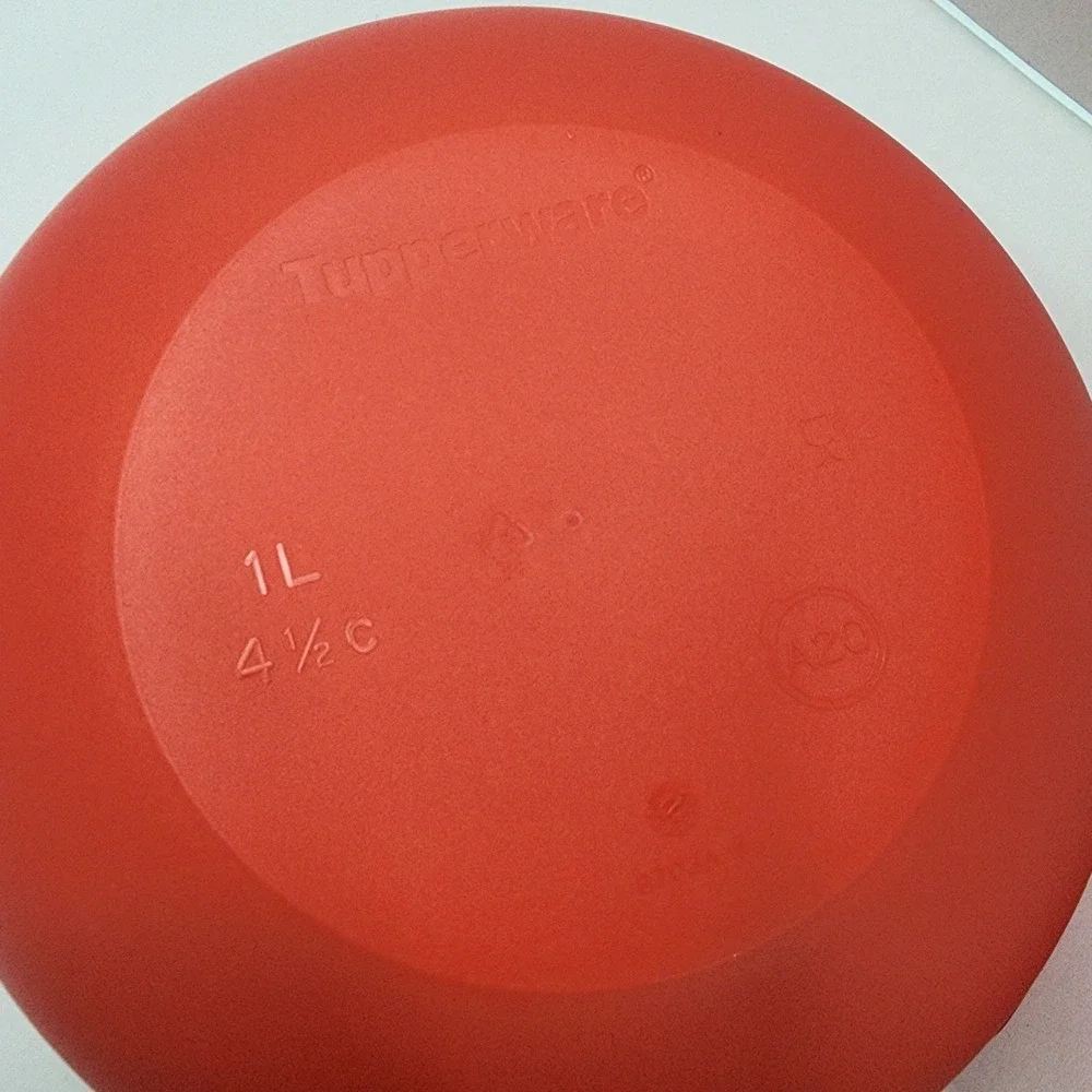Set Of 2 Tupperware Modular Bowl 4 1/2 Cup (1L) Pink Coral 8703A-4 New W Lids